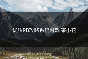 优质RB攻略系统游戏 寀小花
